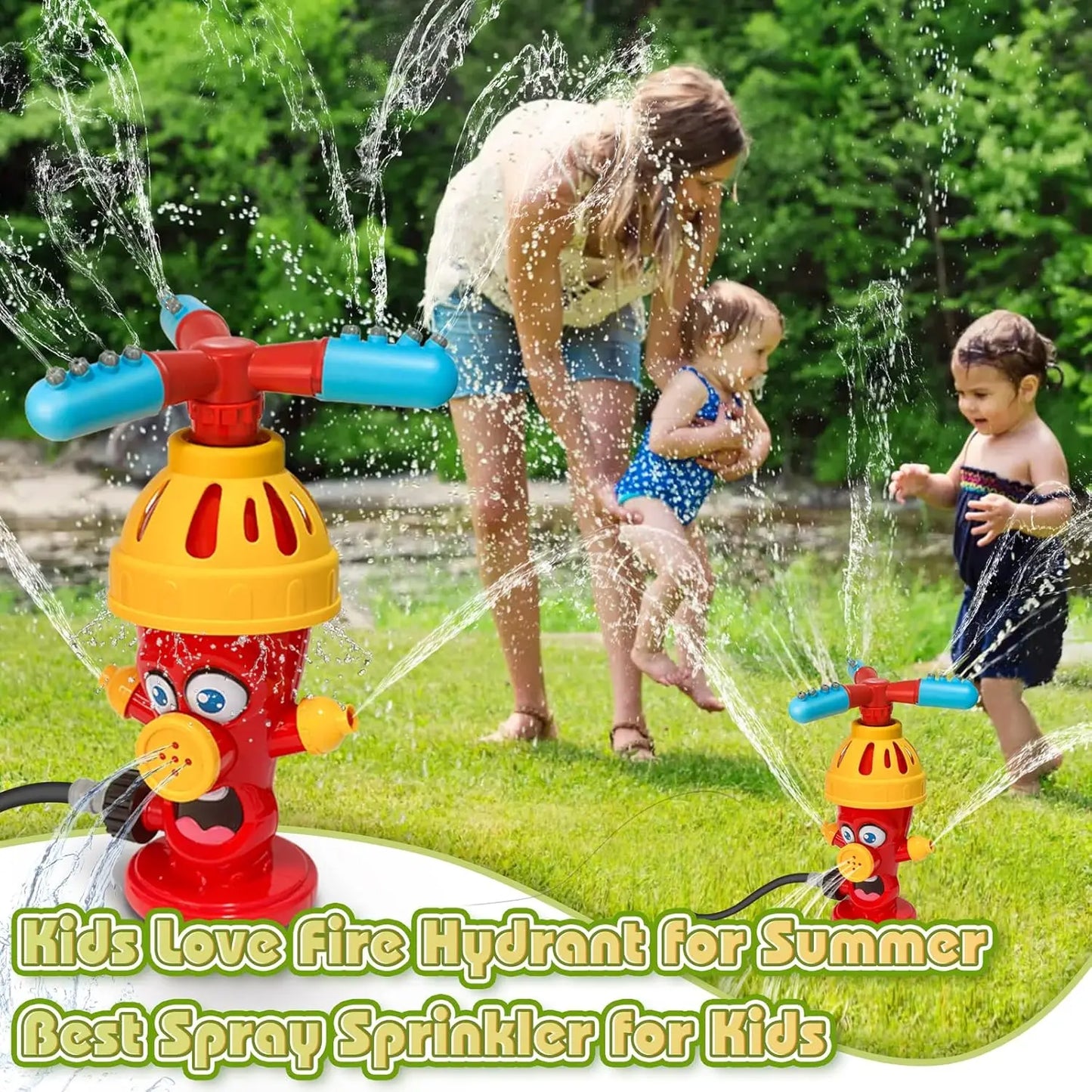 Cartoon Hydrant Sprinkler Water Spray Toy for Kids