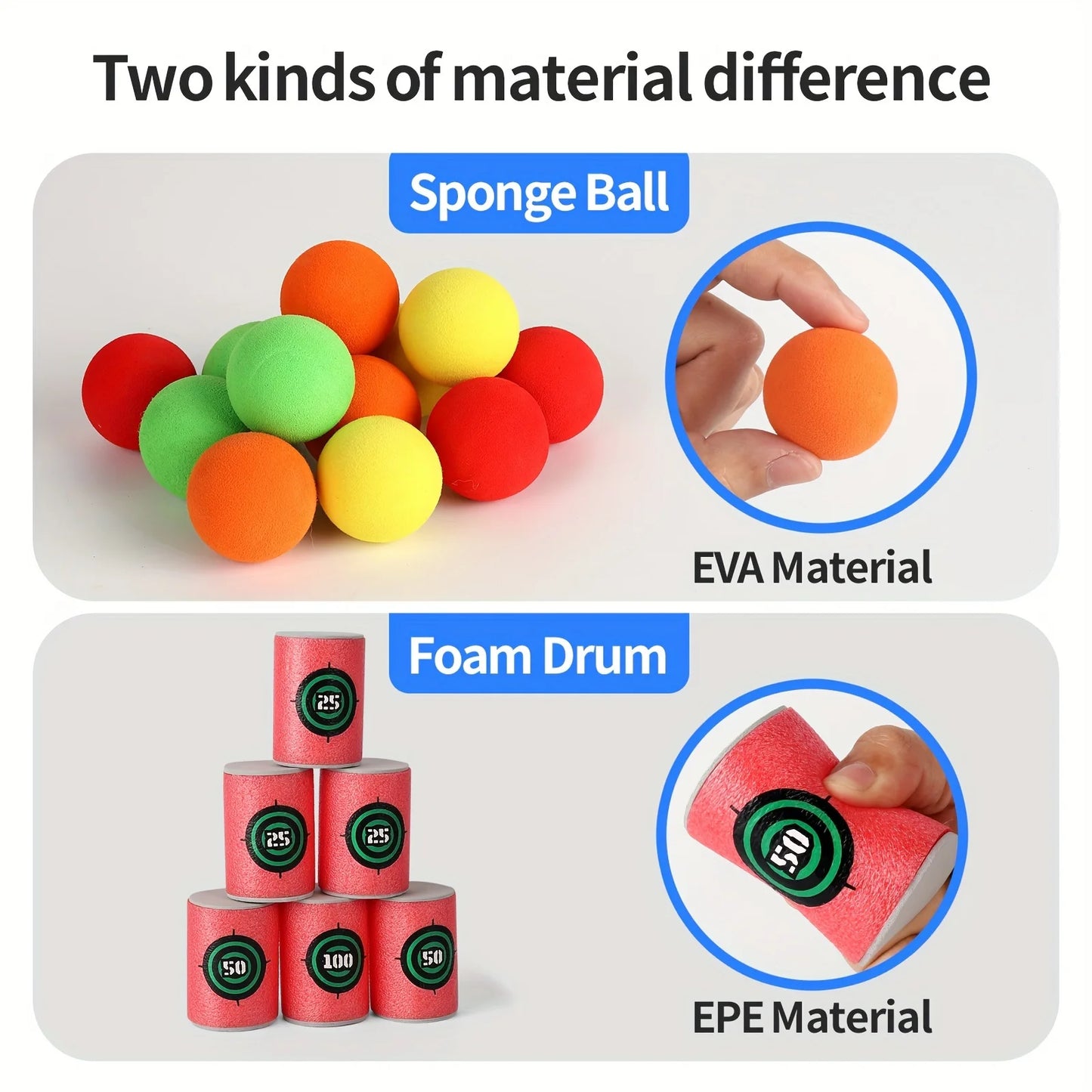 Kids Soft Bullet Target Shooting Toy – Educational Practice Set