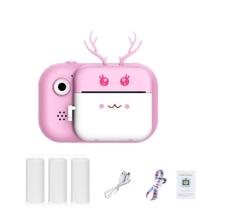 Kids 1080P HD Digital Camera Toy – Thermal Print Selfie Gift