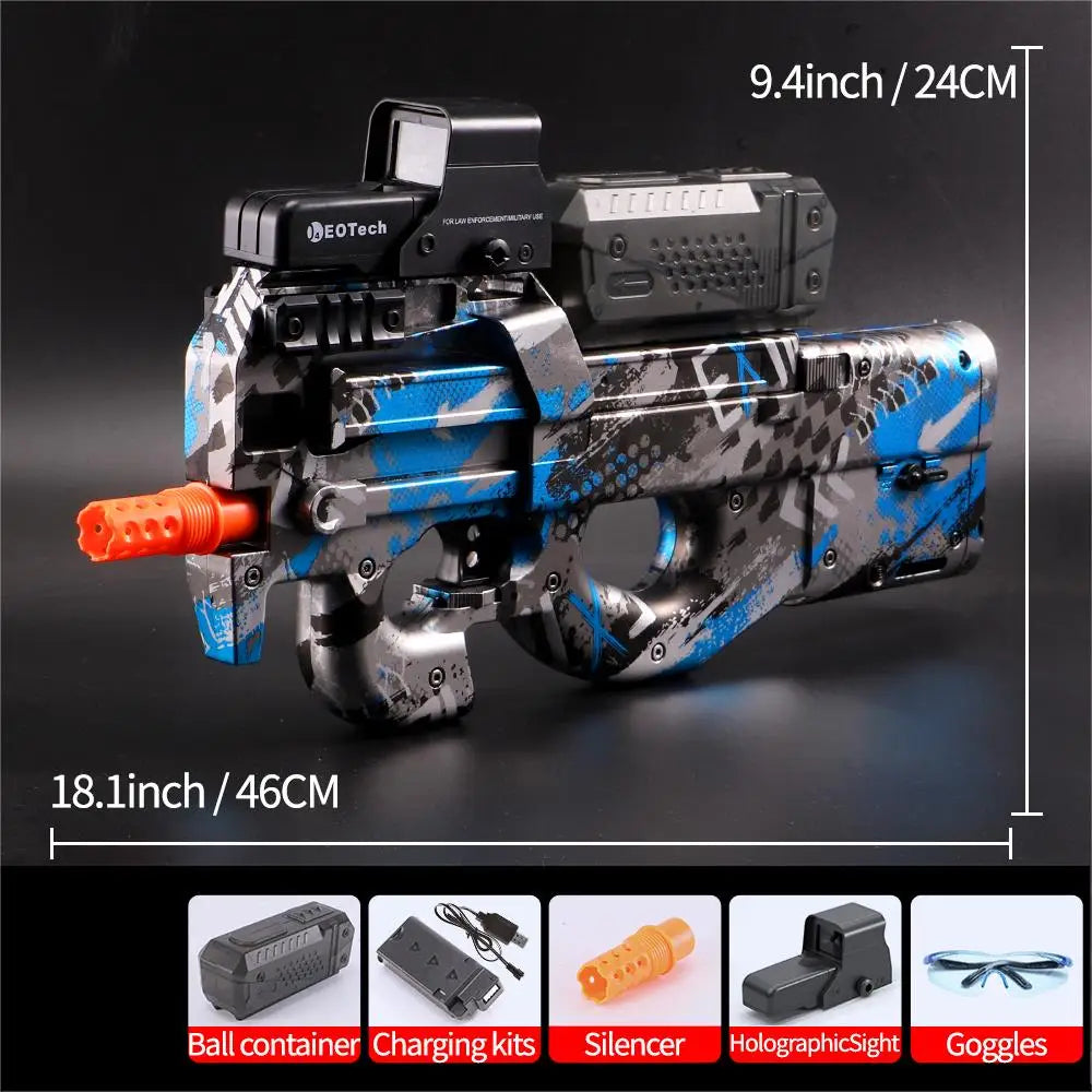 Electric Transparent Black Gel Blaster – Fully Automatic Outdoor Toy