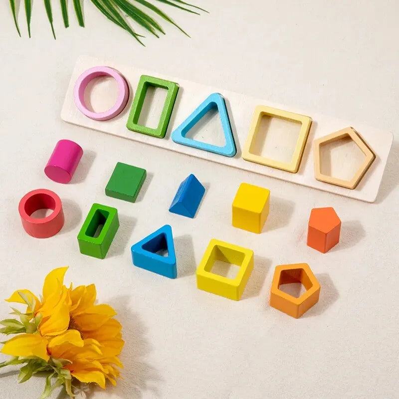 Montessori Wooden Stacking & Sorting Toy – Kids Educational Gift