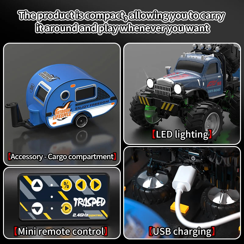 RC Mini Alloy Car High-Speed Remote Control Toy