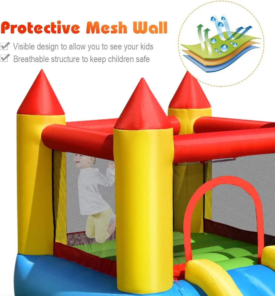 Inflatable Water Slide & Bounce House – Kids Splash Play Combo