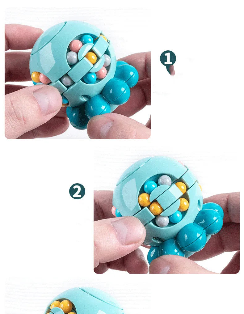 Magic Bean Rotating Fidget Cube Toy