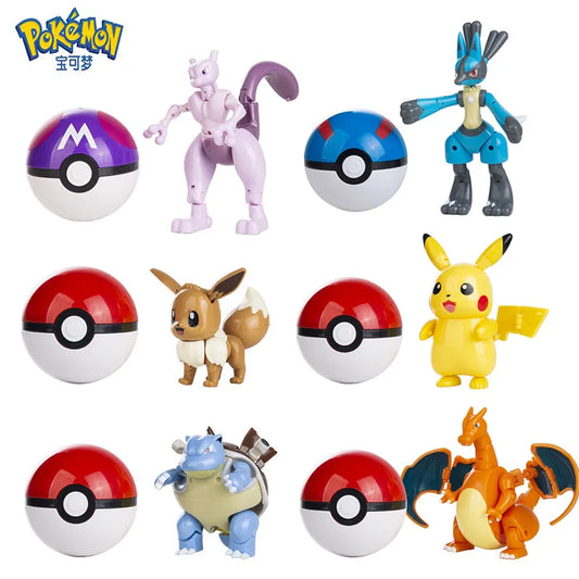 Pokemon Pikachu & Mewtwo Action Figures – Toy Set