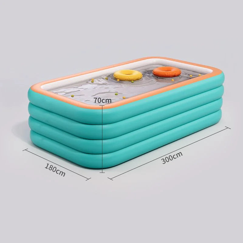 Inflatable Family Pool – PVC Outdoor Summer Play for Kids & Adults