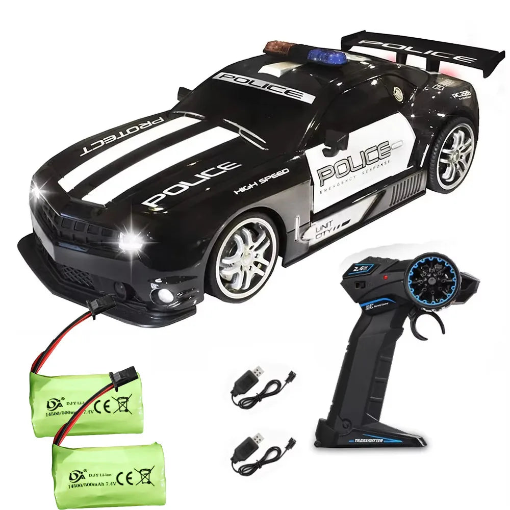 1:12 RC Police Car Toy – Fast Chase Toy with Lights