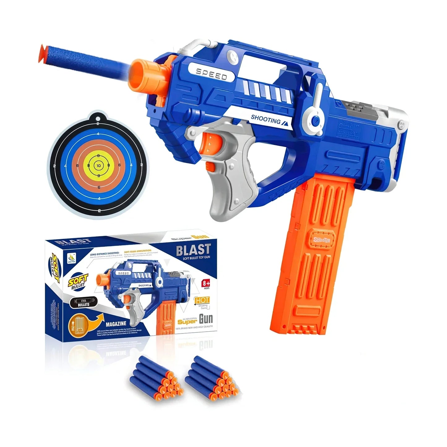 Electric Soft Bullet Sniper Toy Gun for Kids – Nerf/EVA Dart Compatible