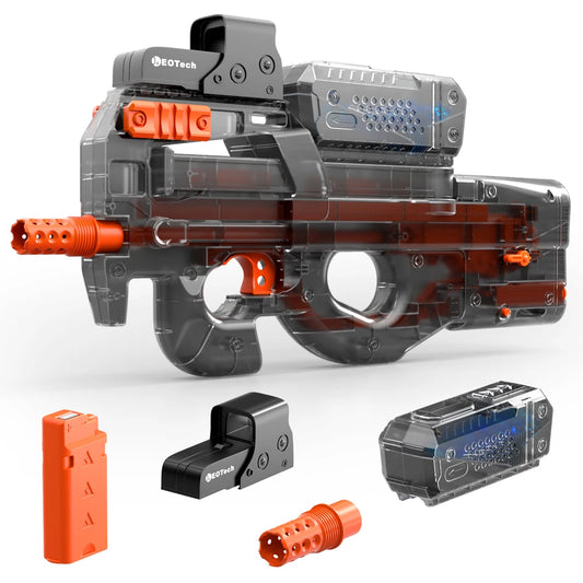 Electric Transparent Black Gel Blaster – Fully Automatic Outdoor Toy