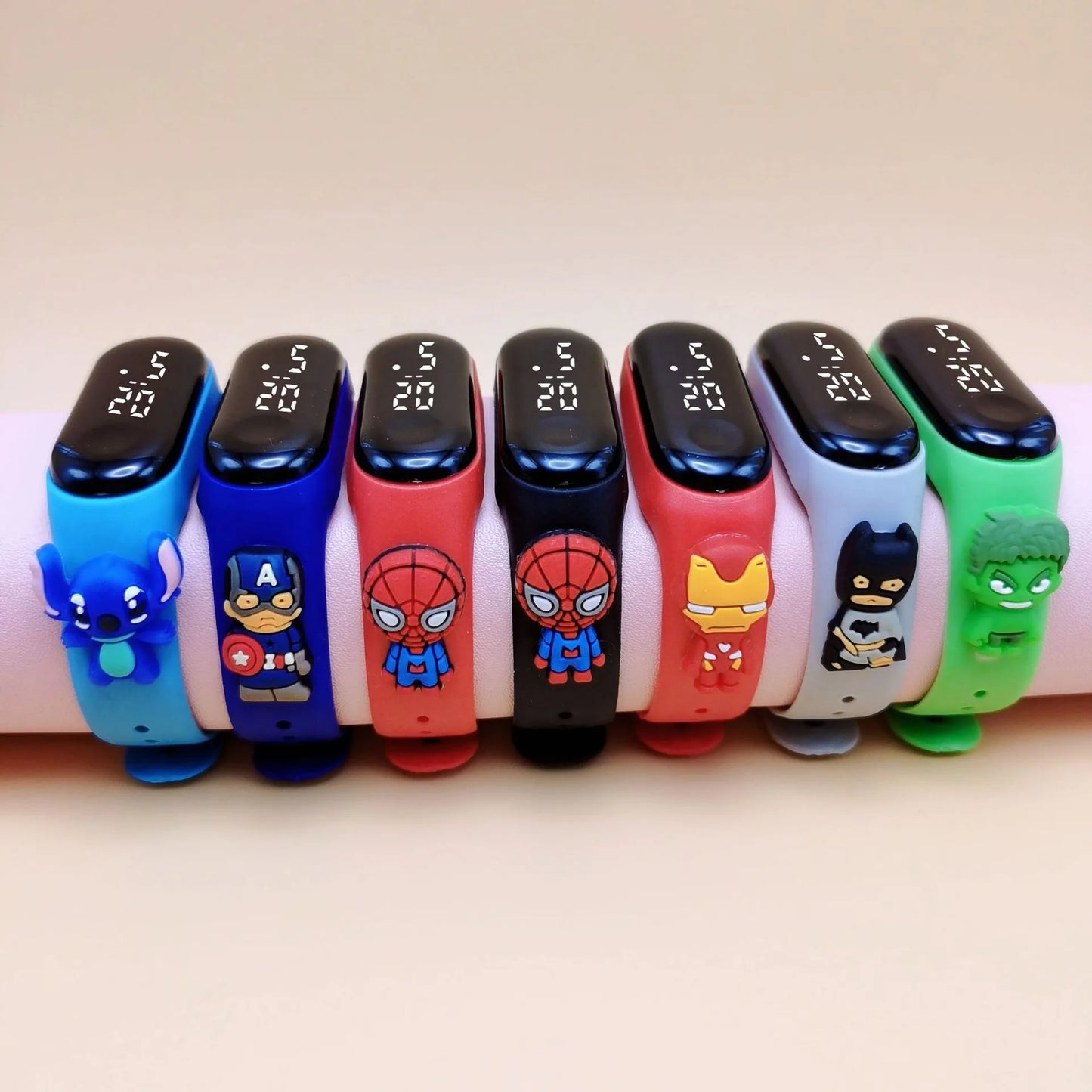 Marvel Cartoon Children's Watch Toy with Display Waterproof