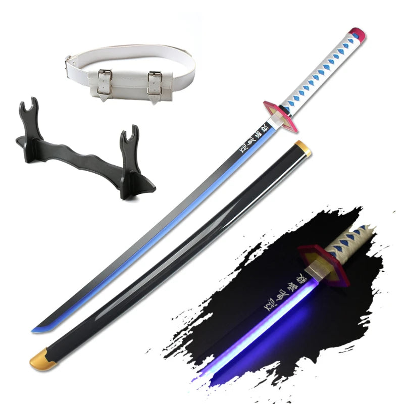 Demon Slayer 104cm Light-Up Katana Cosplay Sword with Belt & Holder