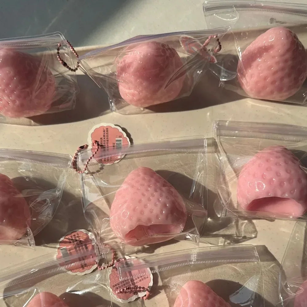 Strawberry Squishy Toy – Slow Rebound Stress Relief Squeeze
