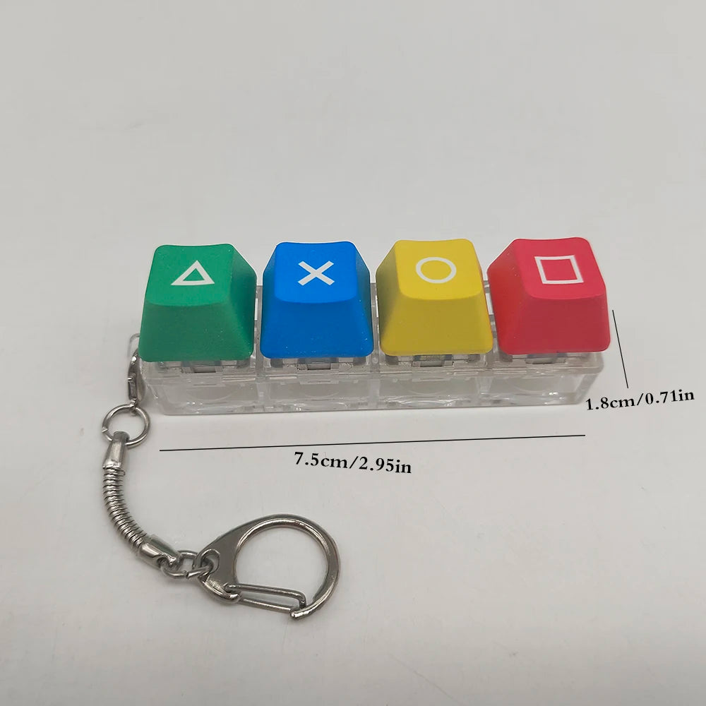 Squid Game Mechanical Keyboard Keycap Tester Keychain Fidget Toy