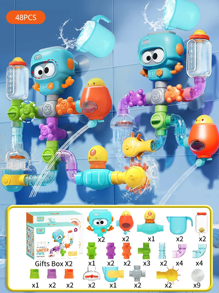 Toddler Water Toy – Bath Spinner Game with Suction Cups