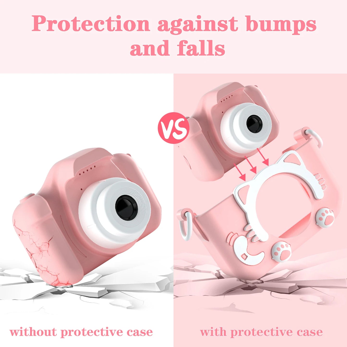 Cute Cat Kids Camera – Dual Lens HD Toy