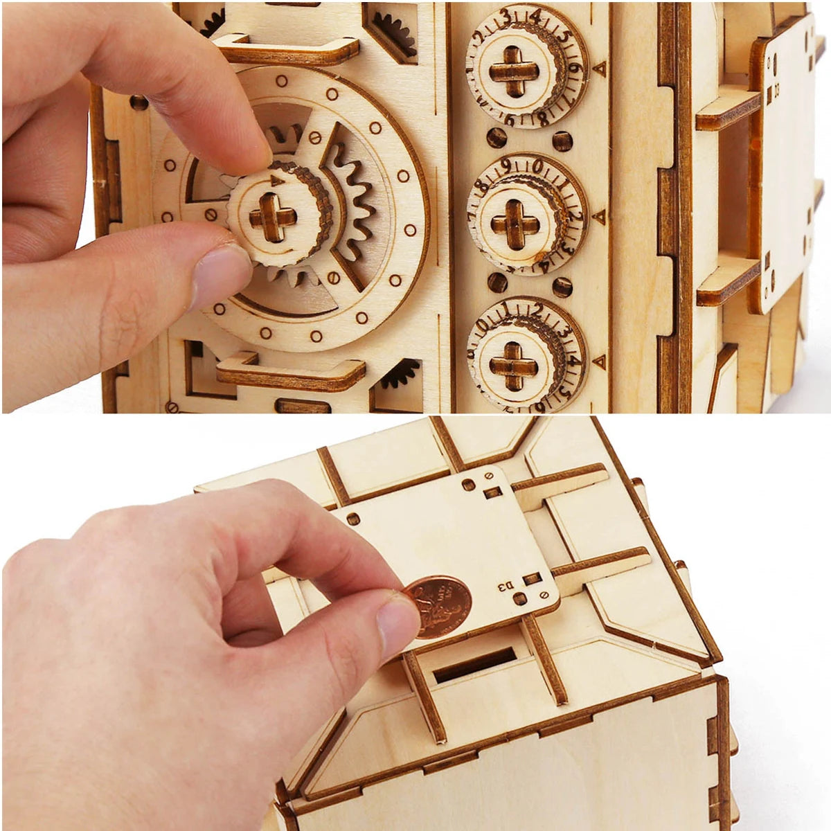 3D Wooden Puzzle Locker Box Toy