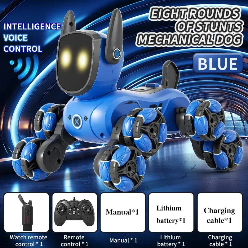 Gesture Sensing RC Stunt Dog Toy Car with Voice Interaction