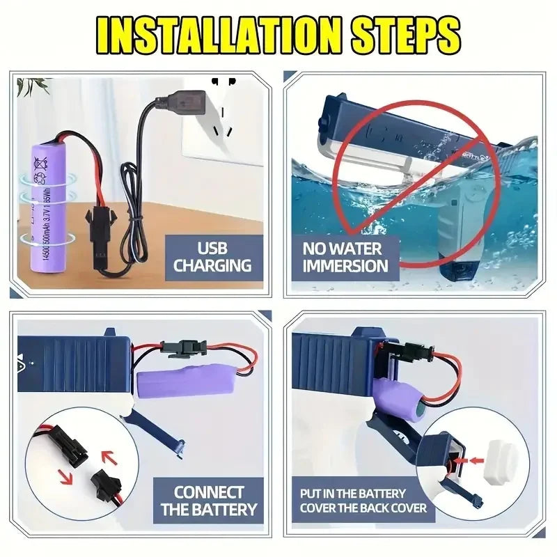 Rechargeable Electric Water Gun - Water Play Toy