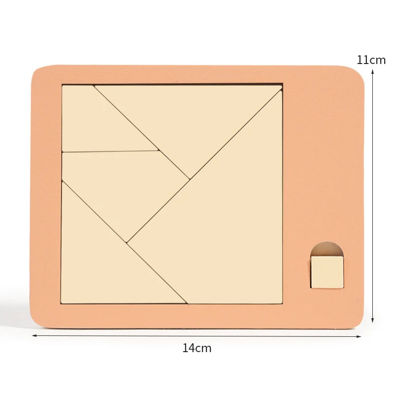Geometric Wooden Jigsaw Puzzle Toy