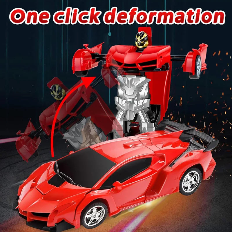2-in-1 RC Transforming Robot Car – Kids Toy