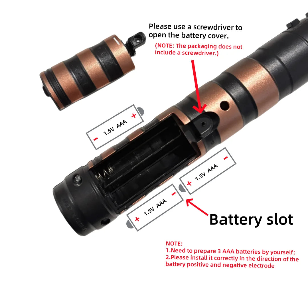 Retractable 7-Color Lightsaber Toy with Sound & Light Show