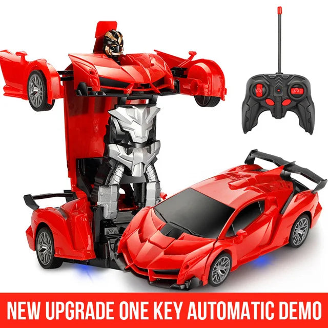2-in-1 RC Transforming Robot Car – Kids Toy