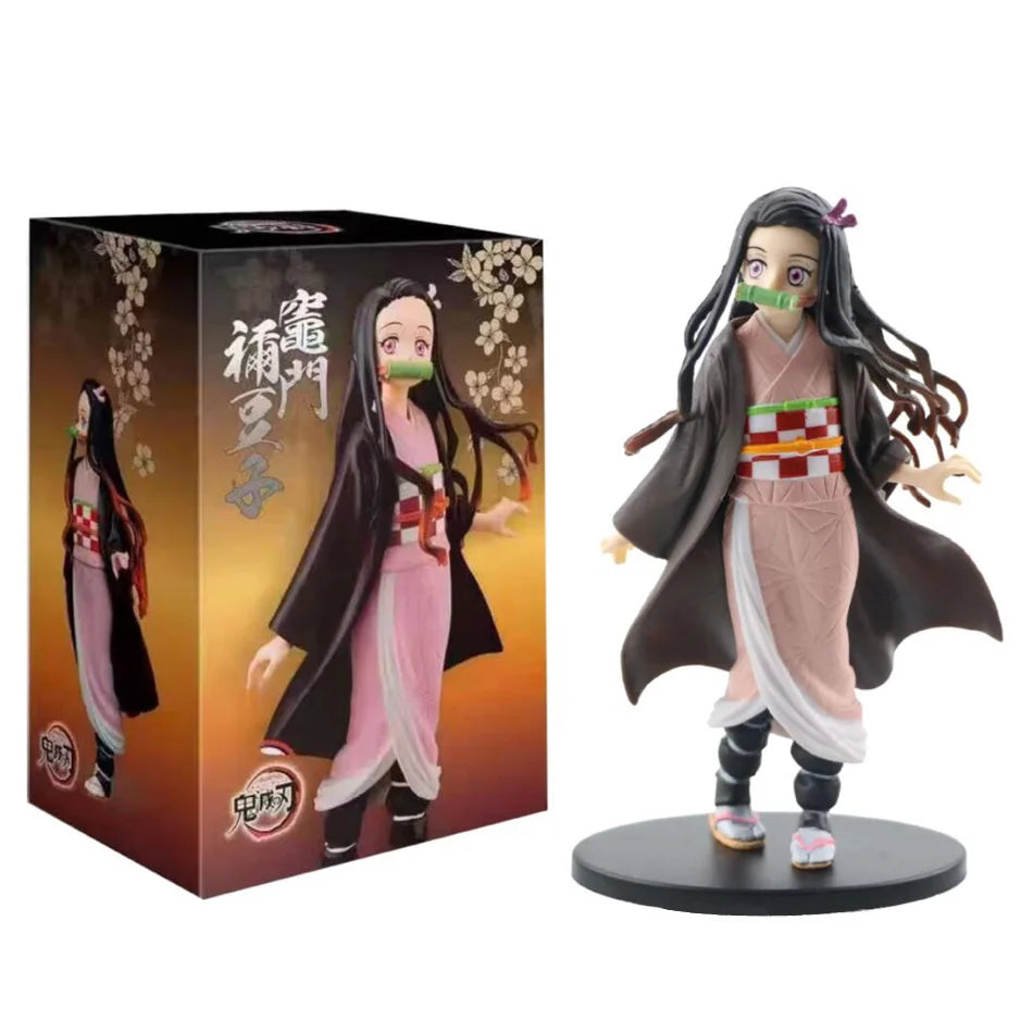 Demon Slayer Action Figure Toy Set - Tanjirou, Zenitsu & Nezuko