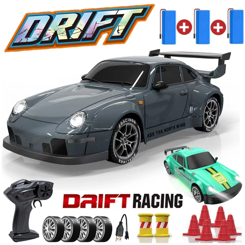 4WD RC Drift Car – High-Speed LED Toy