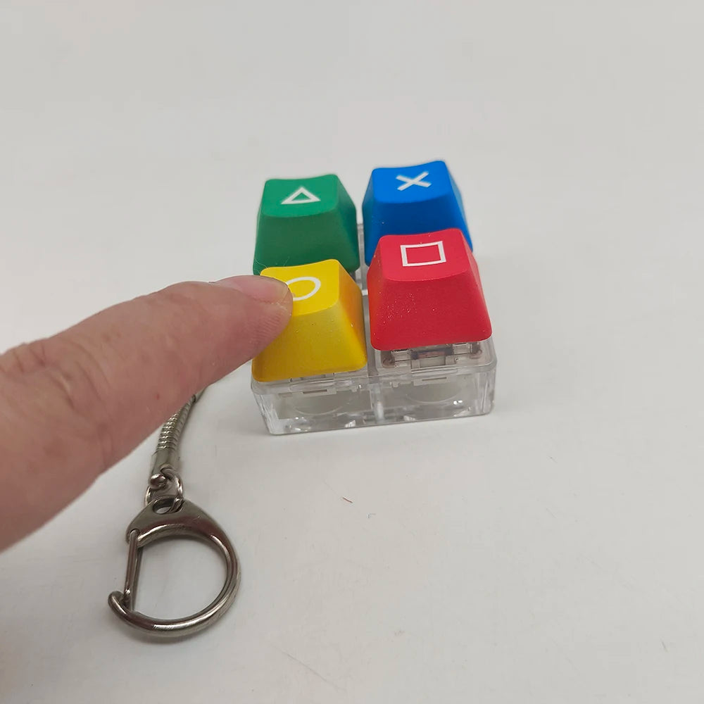 Squid Game Mechanical Keyboard Keycap Tester Keychain Fidget Toy