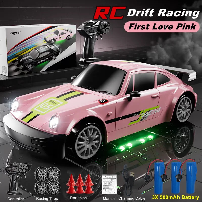 4WD RC Drift Car – High-Speed LED Toy