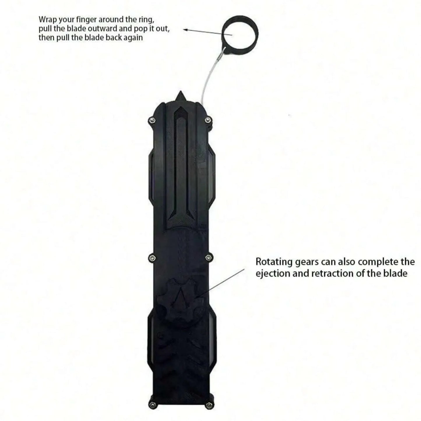 telescopic folding hidden blade weapon toy