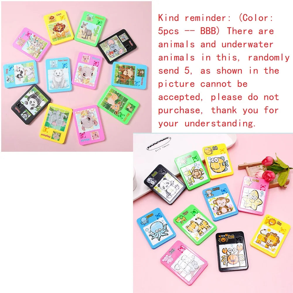 5Pcs Animal Jigsaw Puzzle Toy