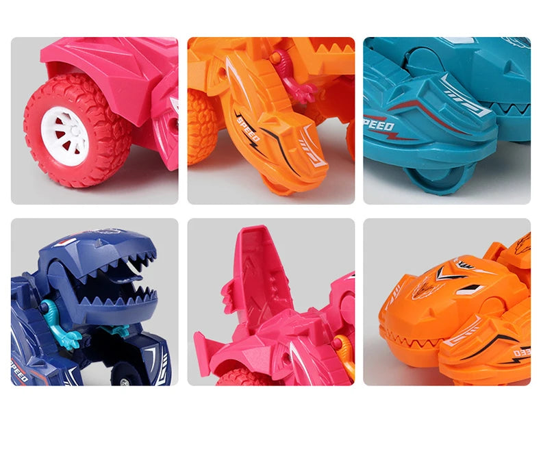 Dinosaur Deformation Action Crash Deformation Toy Car