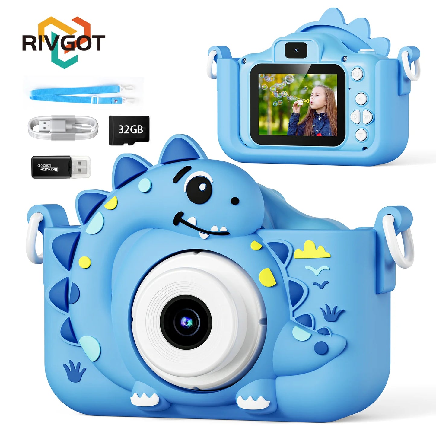 Photo and Video 1080p HD 32G Dinosaur Camera Toy