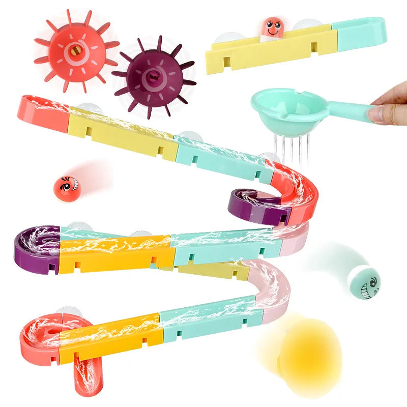 Baby Bath Toy – Duck Water Slide with Suction Cup
