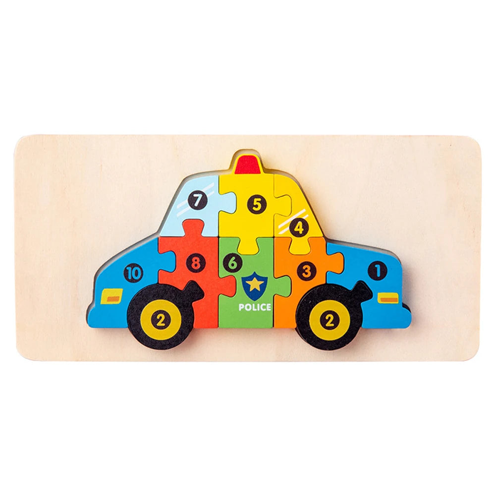 3D Wooden Animal Puzzle Toy