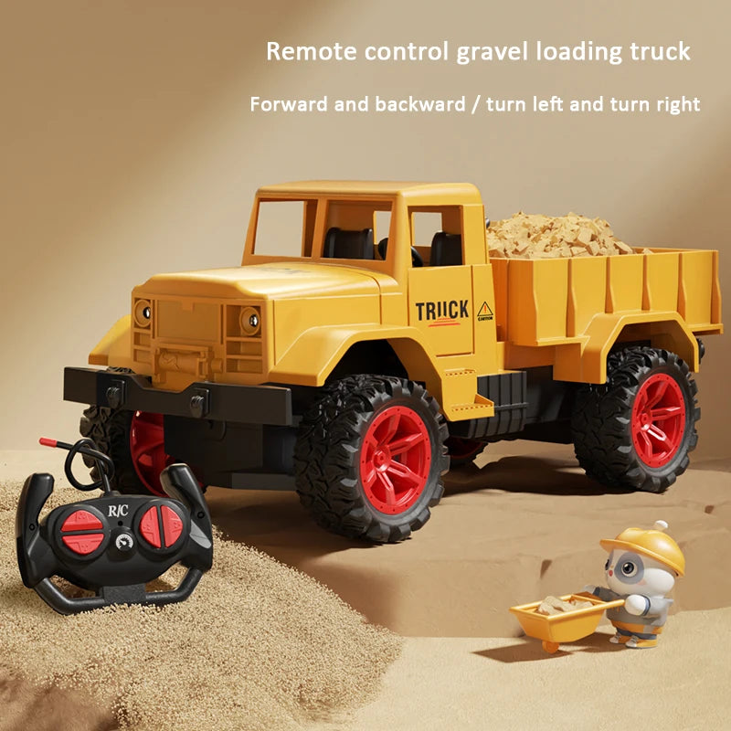 Alloy RC Excavator Toy – Lights & Sound