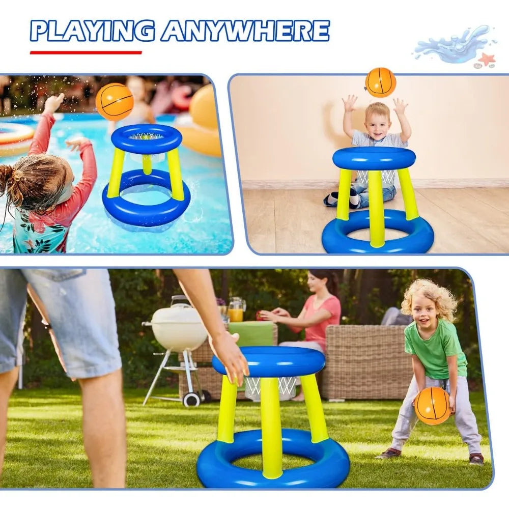 Inflatable Basketball Shooting Game – Outdoor Water Toy