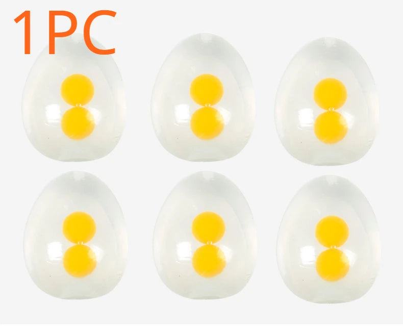 Squishy Egg Yolk Ball – Stress Relief Toy for Kids & Adults