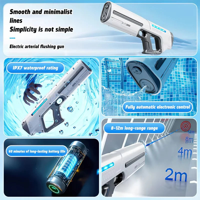 Electric Water Gun Automatic Squirt Blaster Toy