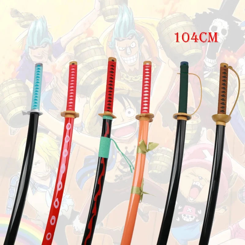 Anime Cosplay Sword Toy – Bamboo Blade Toy with Scabbard