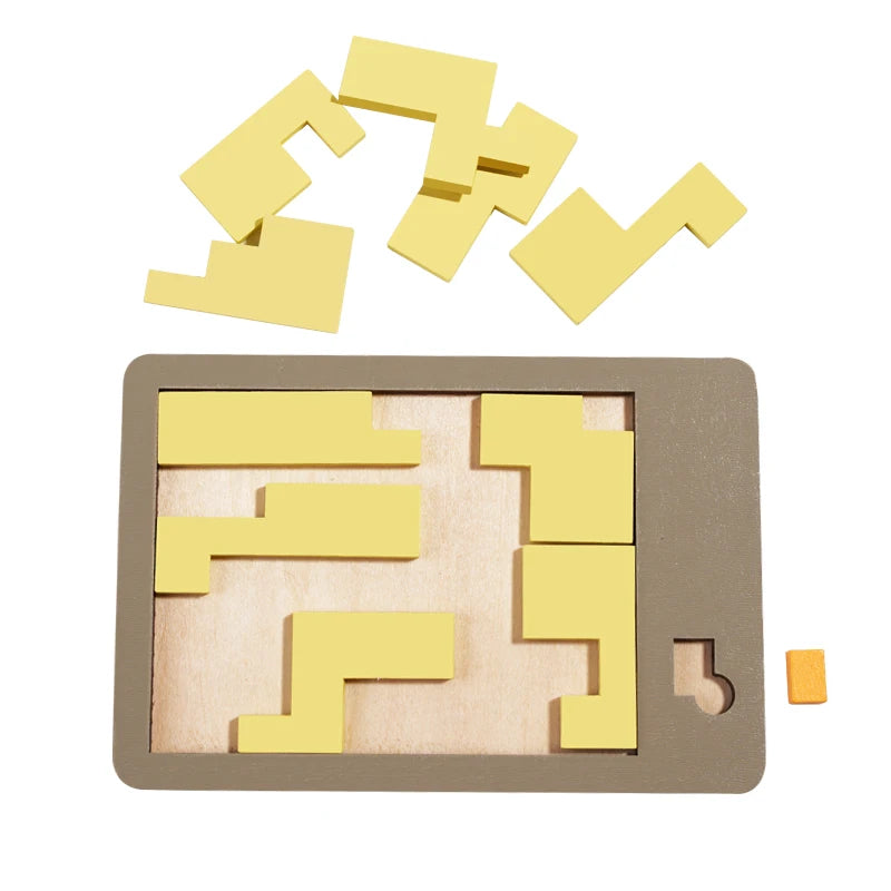 Geometric Wooden Jigsaw Puzzle Toy