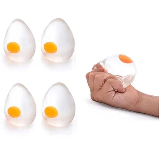 Squishy Egg Yolk Ball – Stress Relief Toy for Kids & Adults