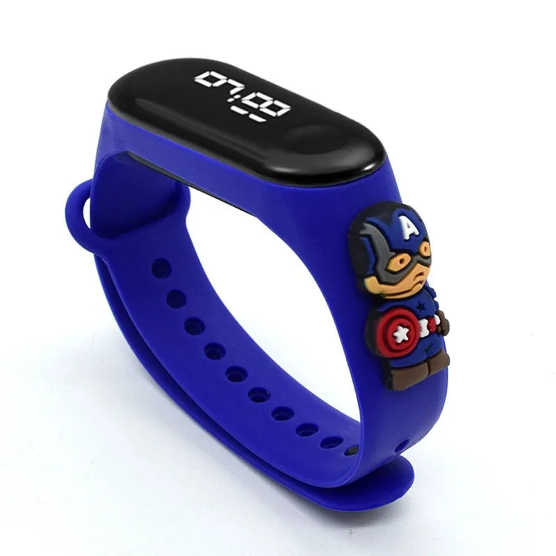 Marvel Cartoon Children's Watch Toy with Display Waterproof