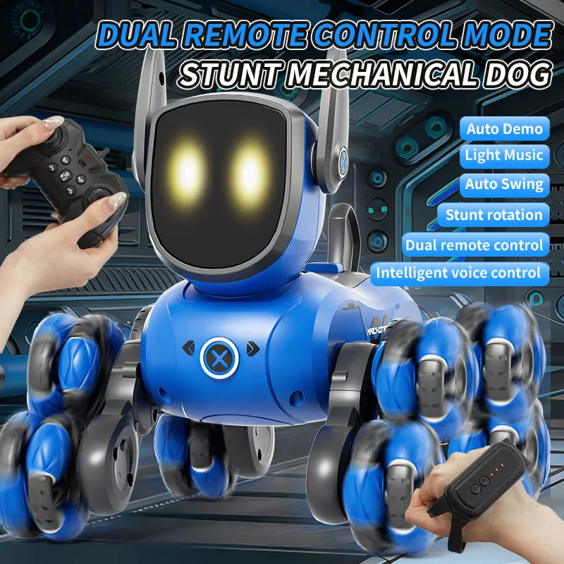 Gesture Sensing RC Stunt Dog Toy Car with Voice Interaction