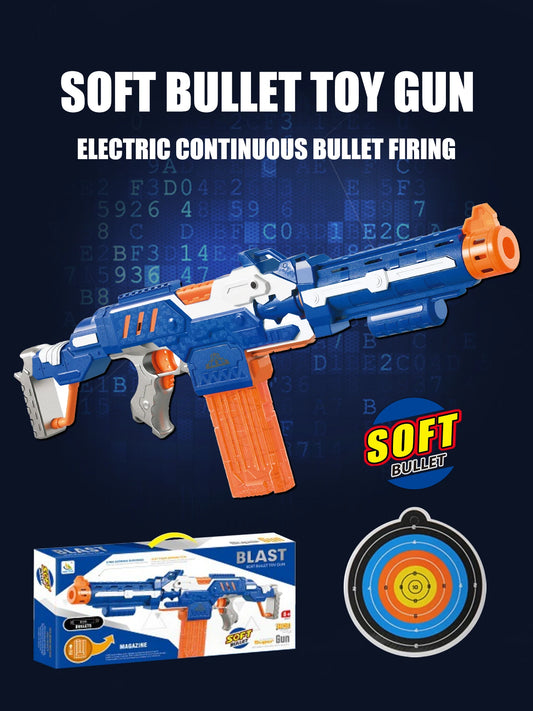 Kids Soft Bullet Submachine Gun Toy with Target