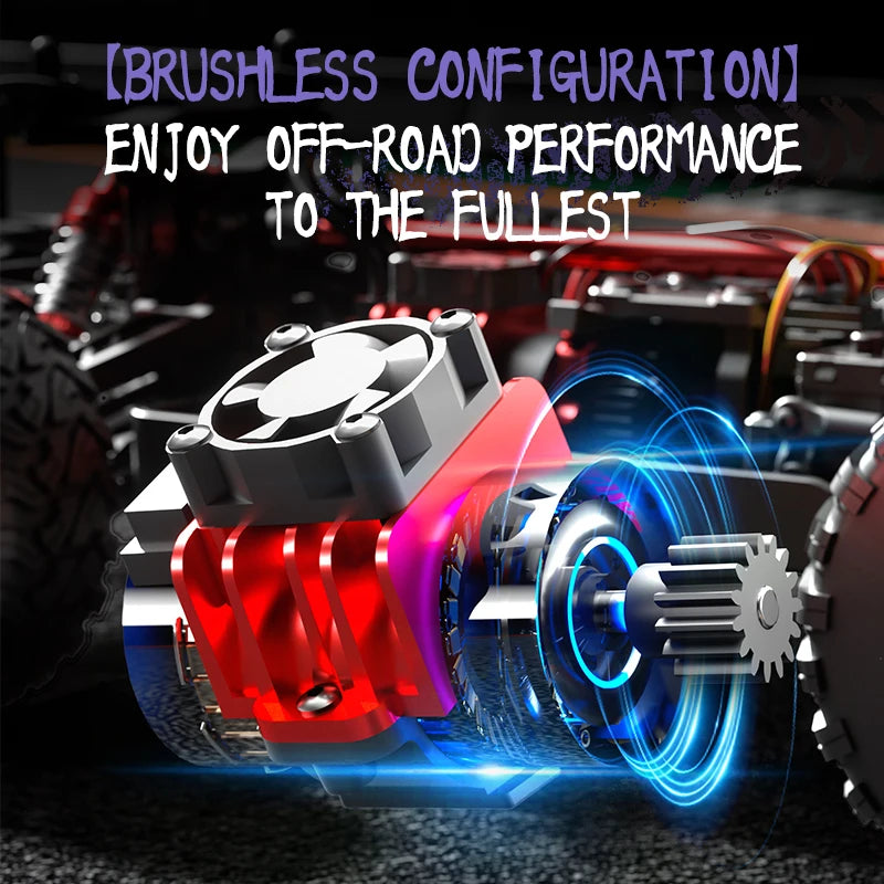 High-Speed 85KM/H RC Drift Car 4WD Alloy Toy