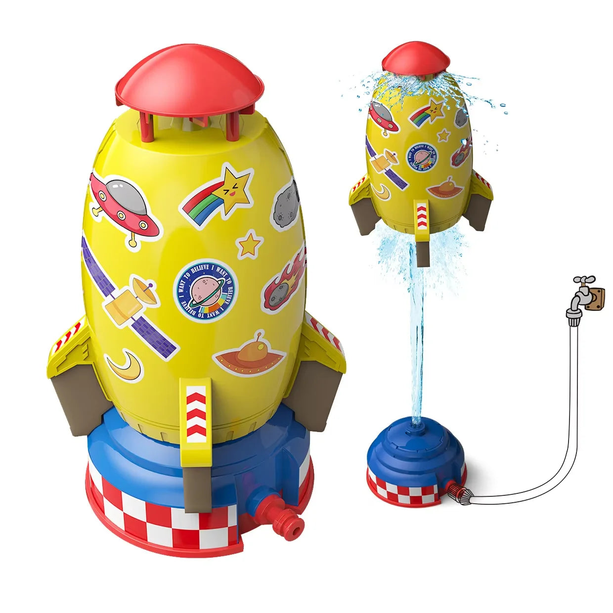 Flying Jet Spray Rotating Children's Water Play Toy