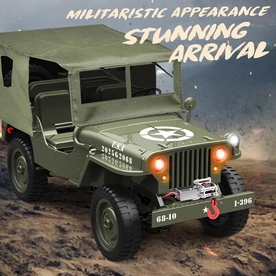 Willys RC 4WD Military Crawler Toy