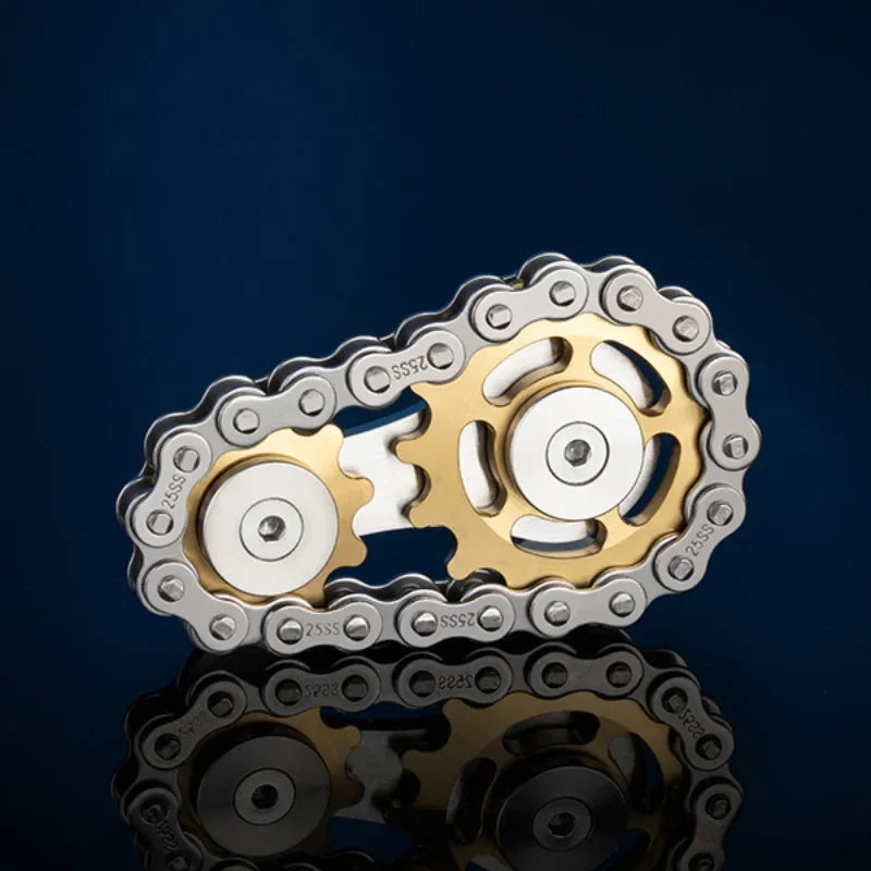 Metal Gear Fidget Spinner – Stress Relief Toy for Adults
